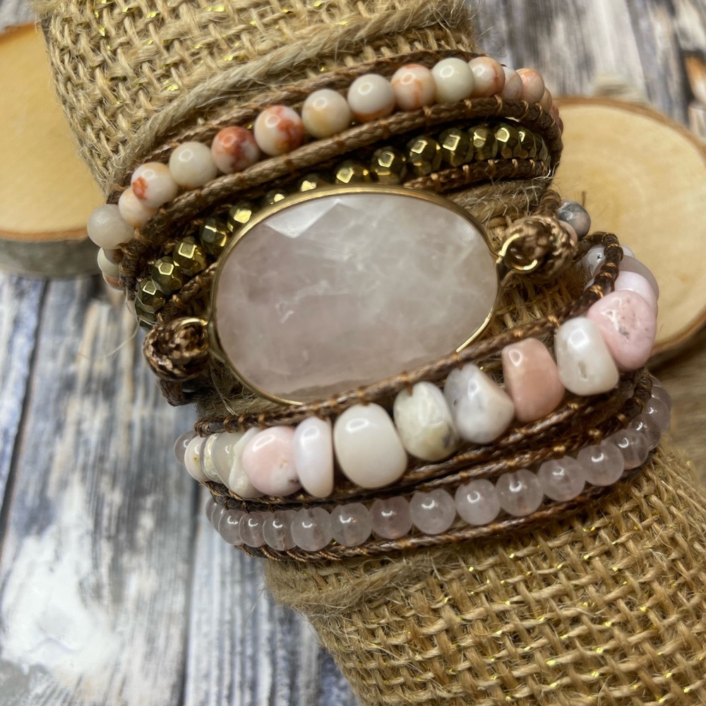 Long Strand Bracelet: Blush Multi